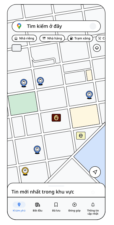 Ghim quảng cáo địa điểm nổi bật trực tiếp trên bản đồ Google Maps