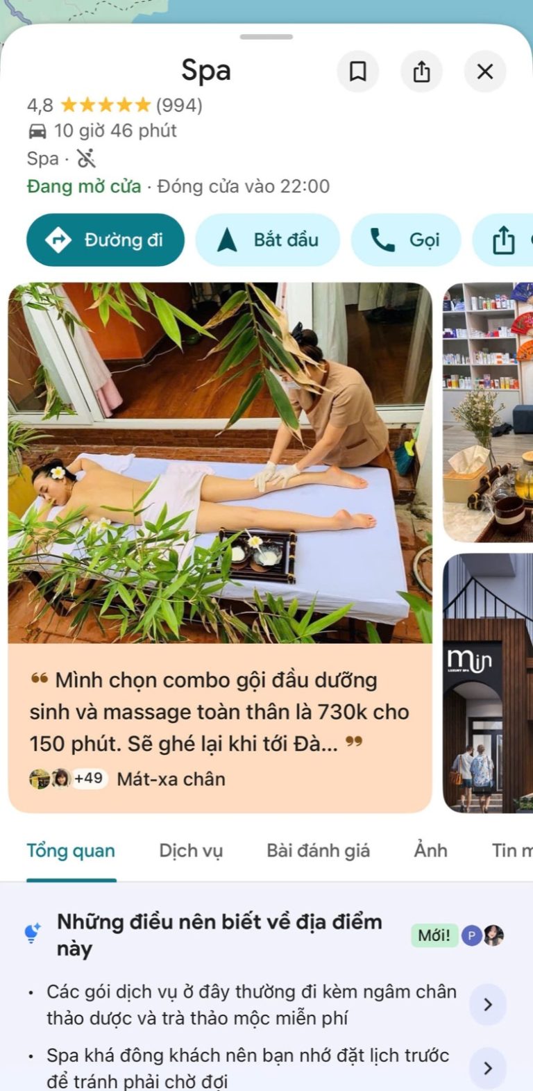 Hồ sơ doanh nghiệp có hình ảnh và đánh giá Google Maps thực tế số 01